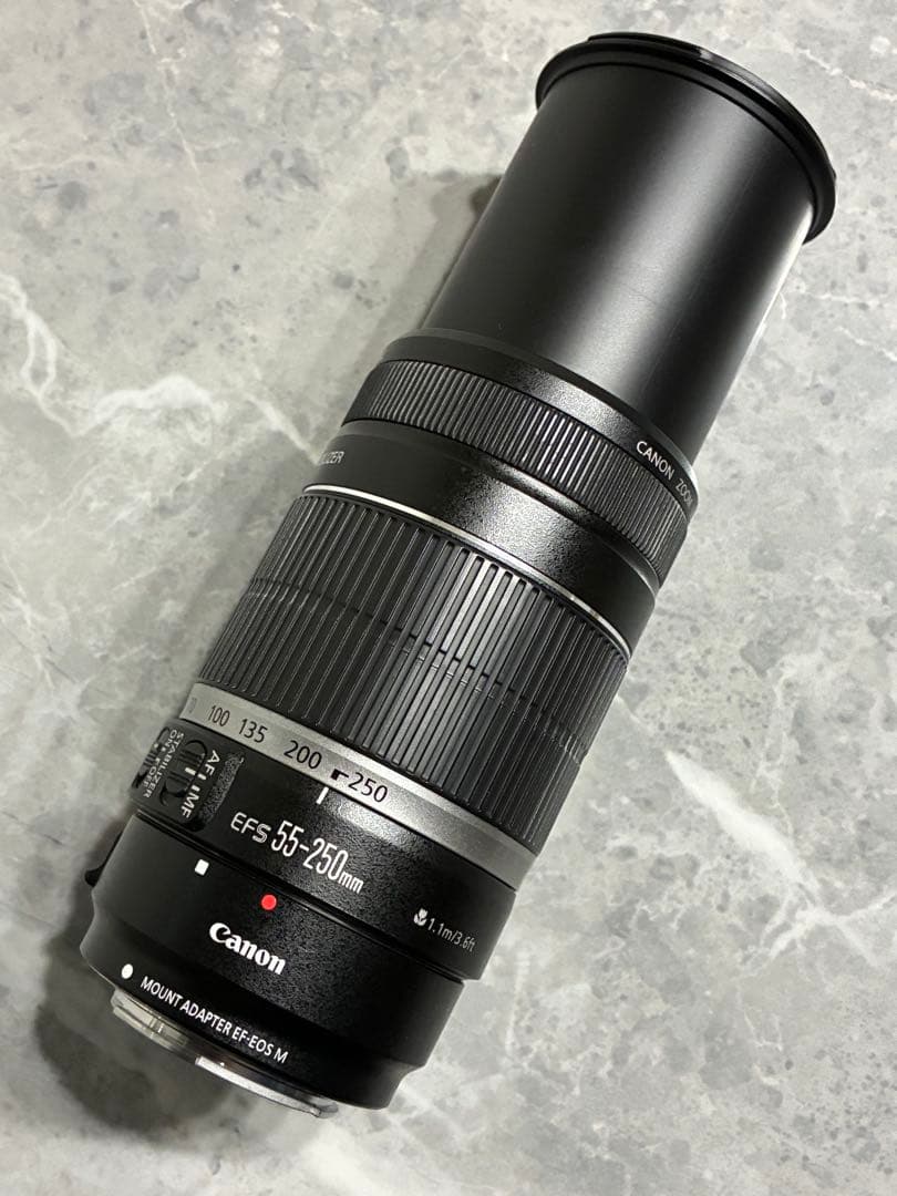 ⭐️美品⭐️Canon EFS 55 250 IS & EF-EOS M アダプター