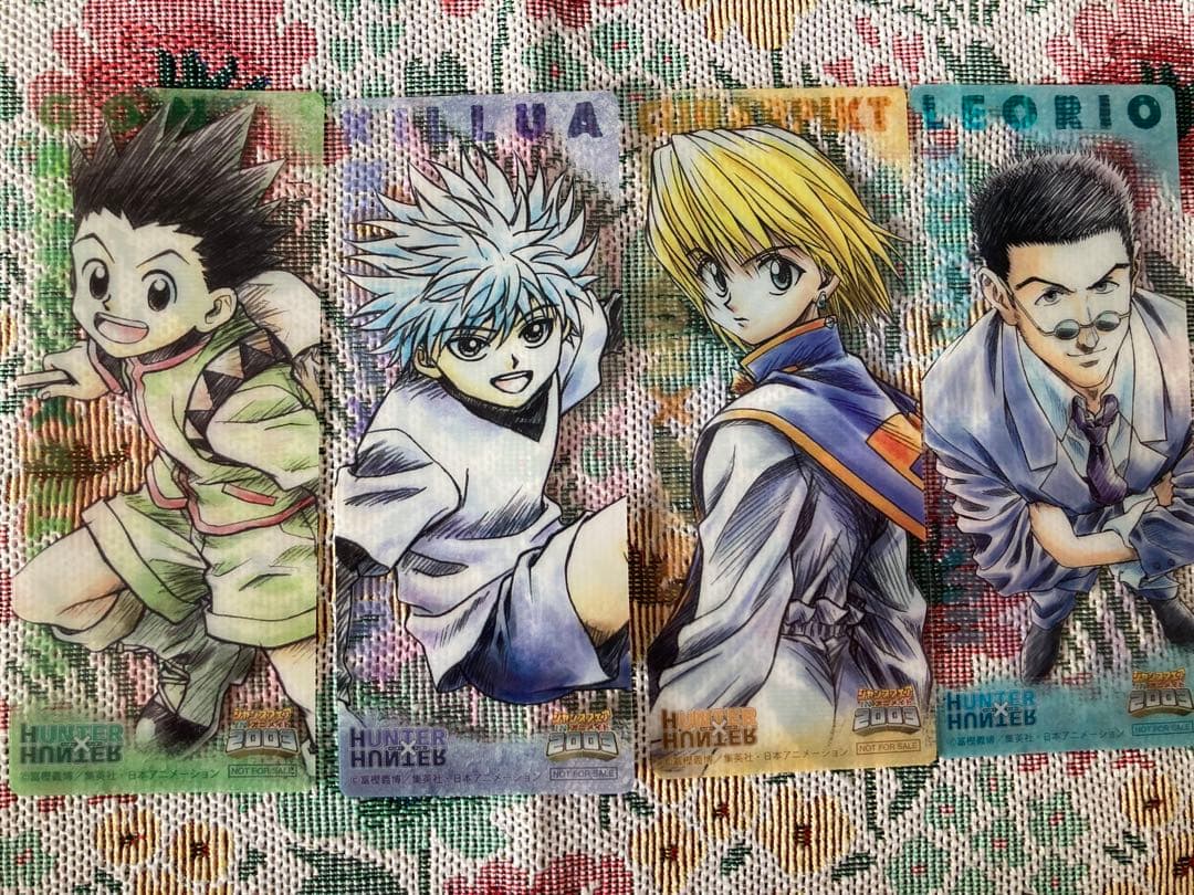 ハンターハンター しおり４種セット アニメイト2003