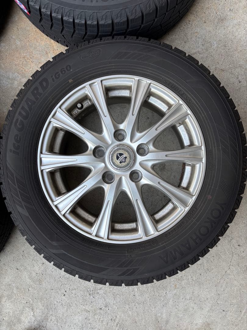195/65R15 ICE GUARD IG60 アルミ＆スタッドレスセット5穴