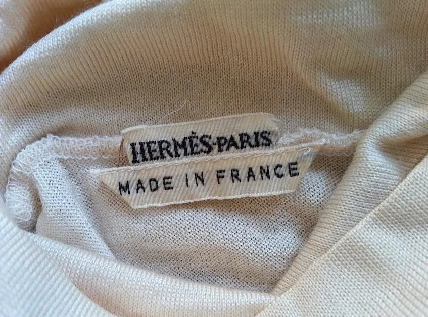 エルメス HERMESマルジェラ期 タートルカットソー カシミヤシルク サイズM