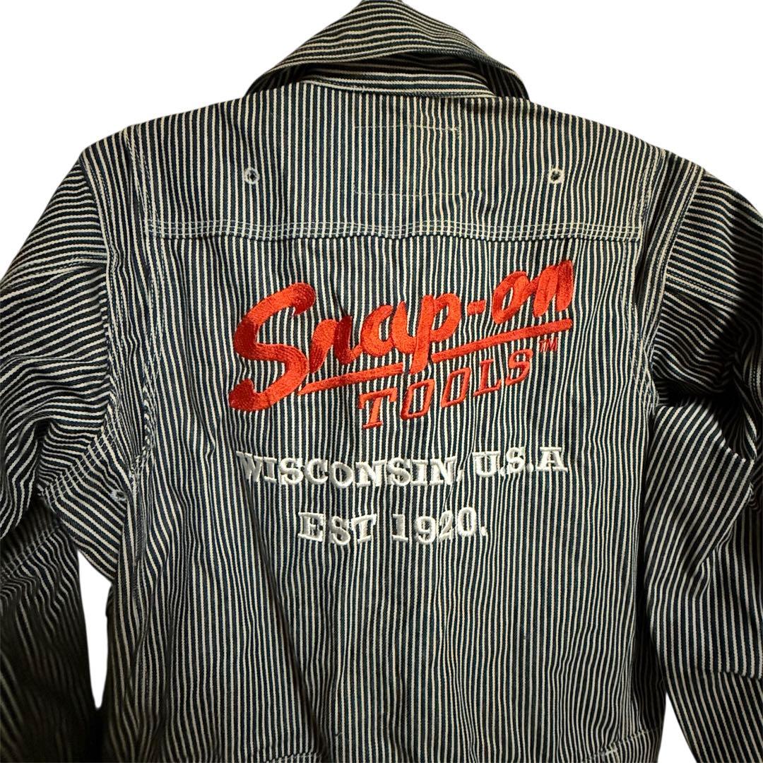 Snap-on ストライプ オーバーオール　新品　Sサイズ　試着のみ