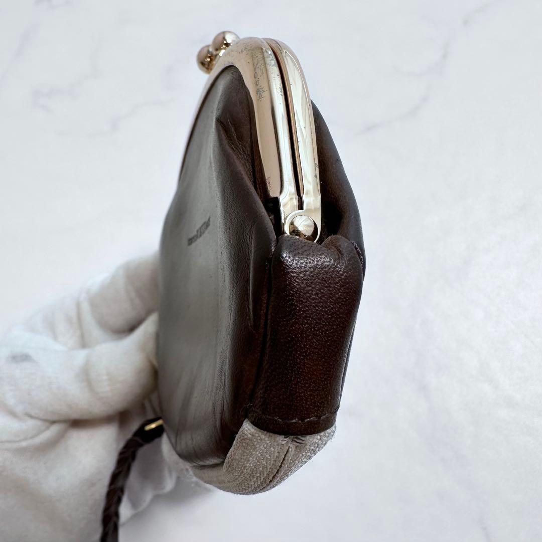 PORTER B印 YOSHIDA 別注がま口ウォレット 鉄粉染 ブラウン