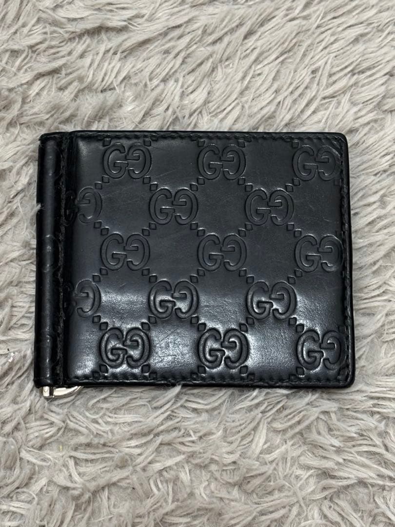 三*矢様 今月まで GUCCI マネークリップ カードケース 二つ折り財布 ※刻