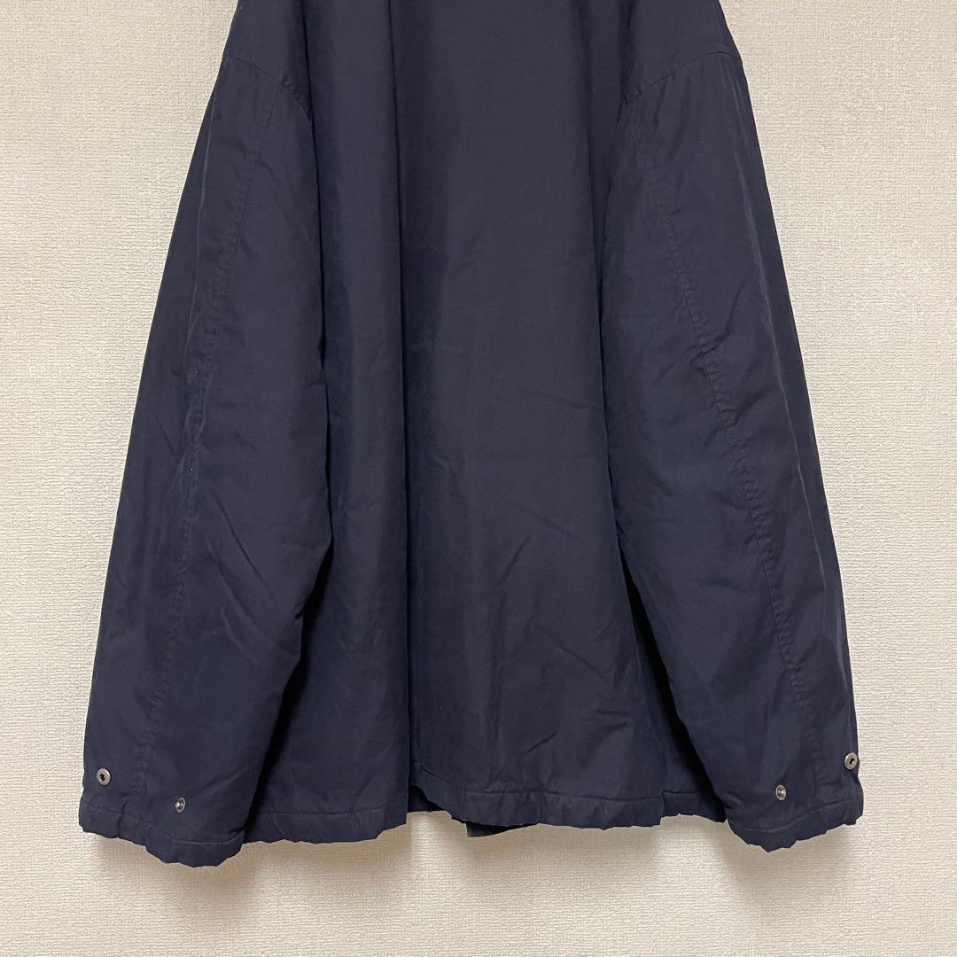 【90s】ポロラルフローレン ハンティングジャケット 中綿 裏チェック 刺繍 紺