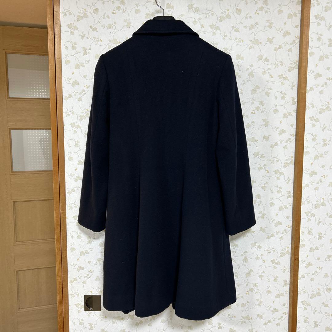 超美品　慶應中等部合格　お受験コート　濃紺　験担ぎ　フォーマル　合格グッズ　通塾