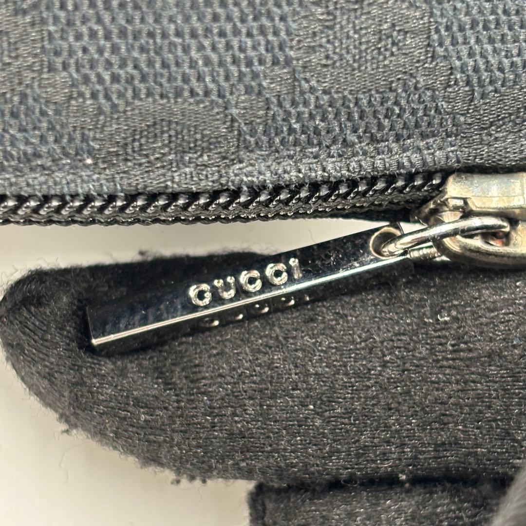 GUCCI グッチ GGキャンバス ロングブーツ サイズ37 約24㎝ ブラック