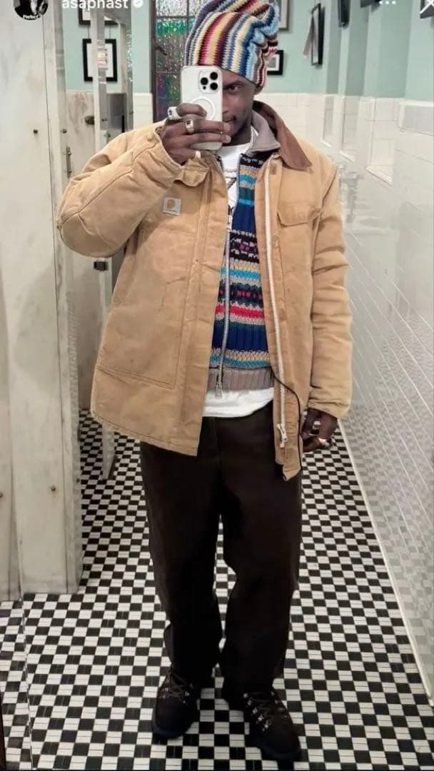 極上 Carhartt カーハート トラディショナルコート MOS モス USA