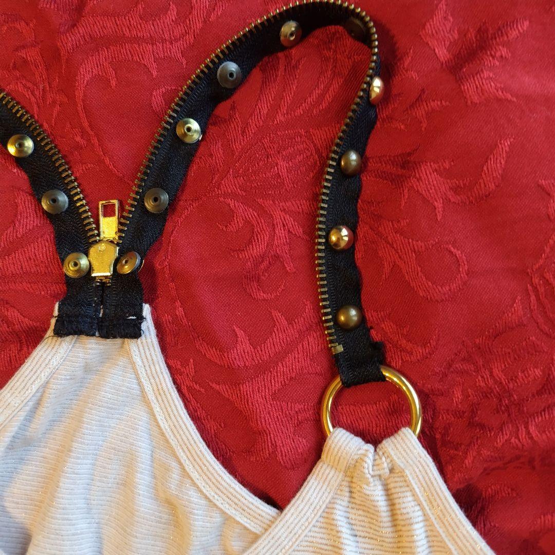 【d.i.a】ジッパーキャミソール　メタルスタッズ