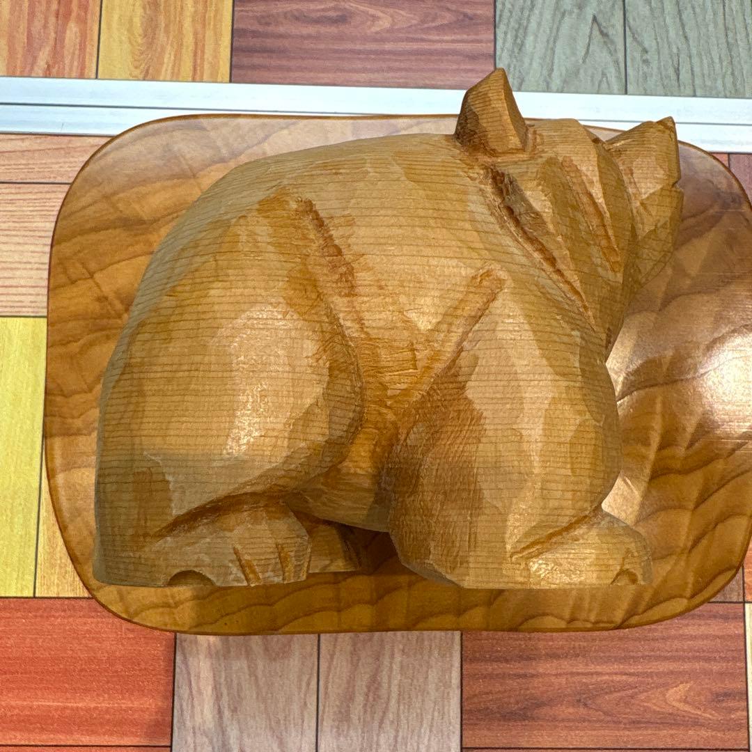 八雲　木彫り熊　レア　ぶさ可愛い