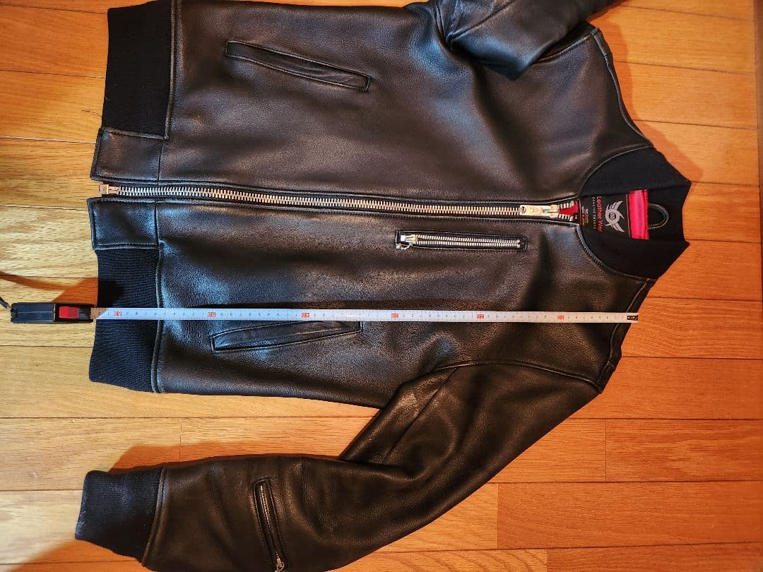 666Leather Wear 稀少MAー１Typeジャケット M ブラック
