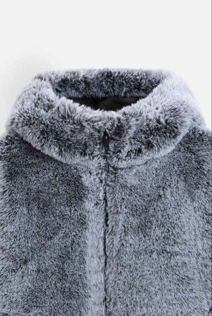 グレー ファー ジャケット Mサイズ