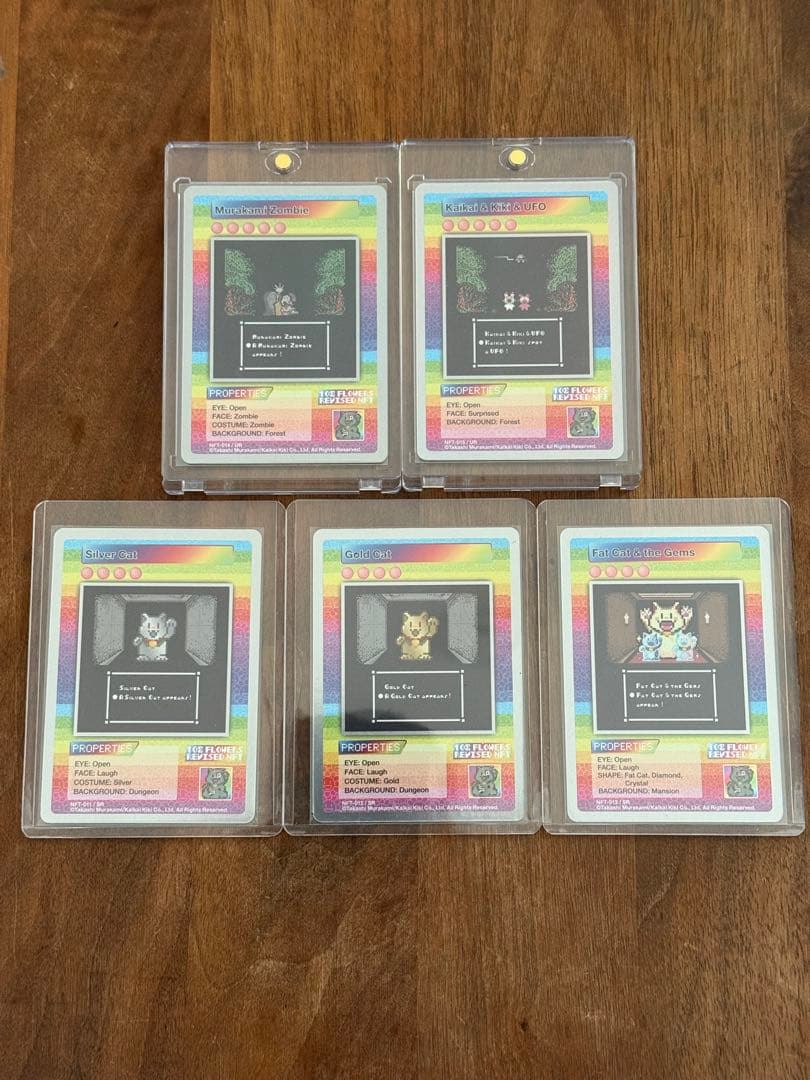 108 flowers NFT限定プロモ レアカード　UR2枚 SR3枚　村上隆