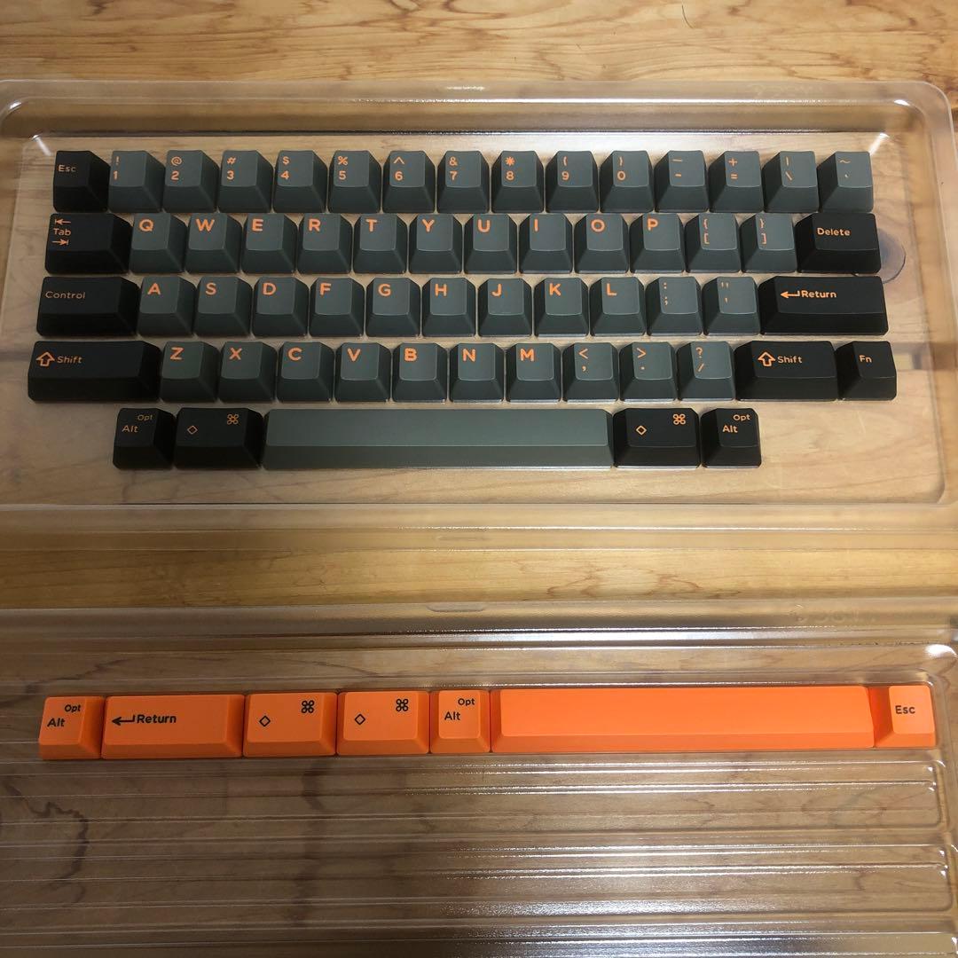 hhkb DOMIKEY カスタムキーキャップセット グレーオレンジ