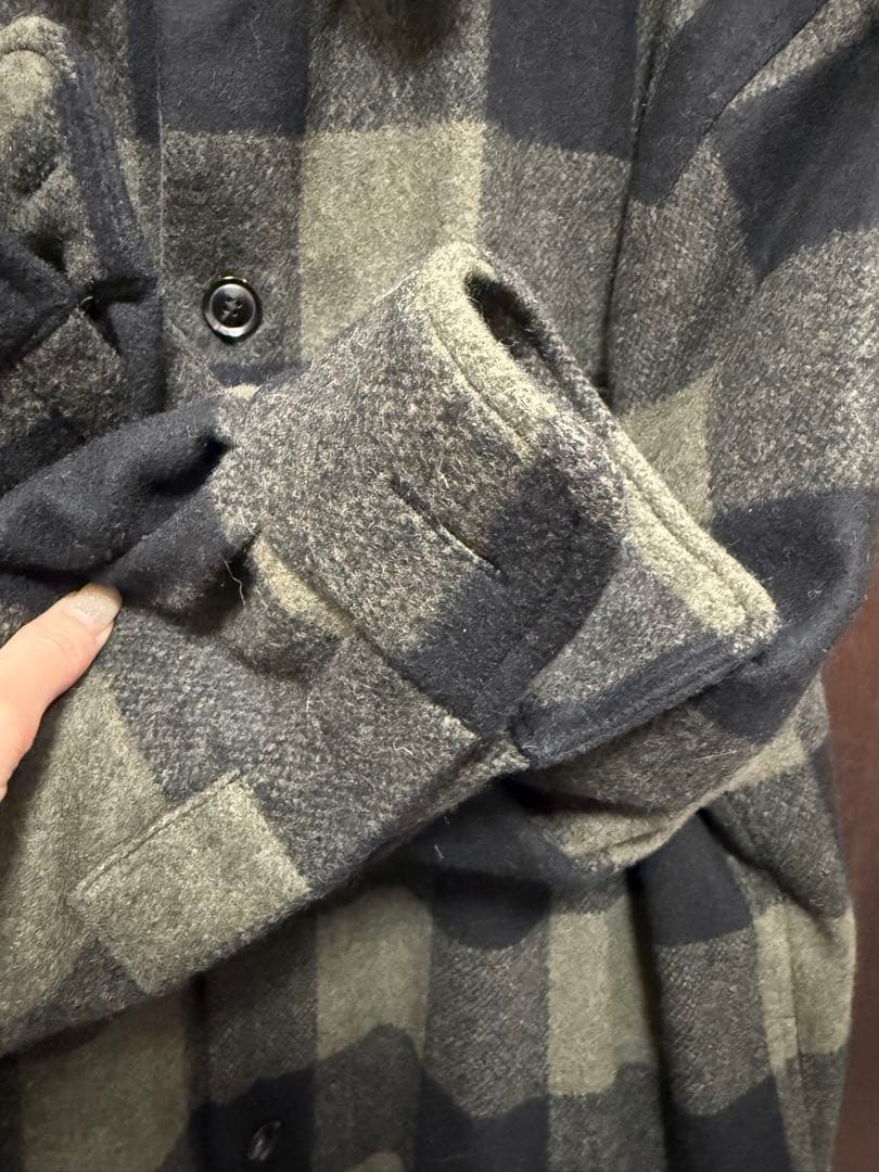 ロンハーマンRHCウールチェックCPOシャツジャケットL