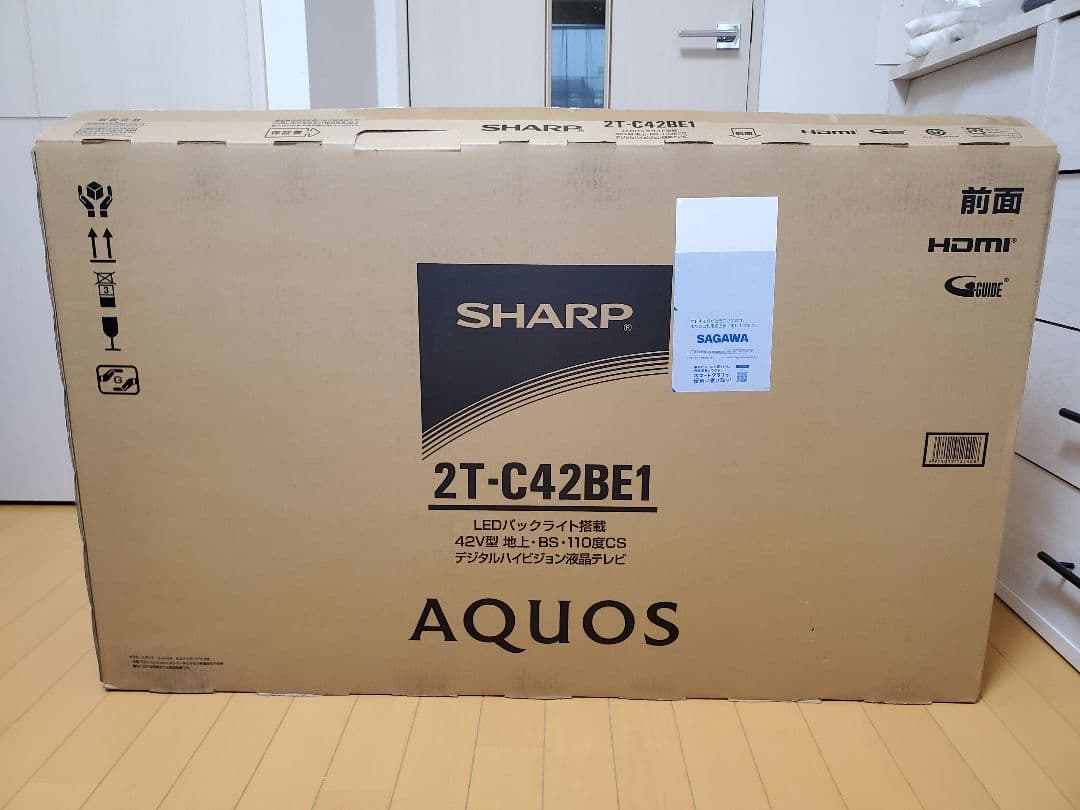 【ほぼ未使用】SHARP 42インチ LED液晶テレビ 2T-C42BE1