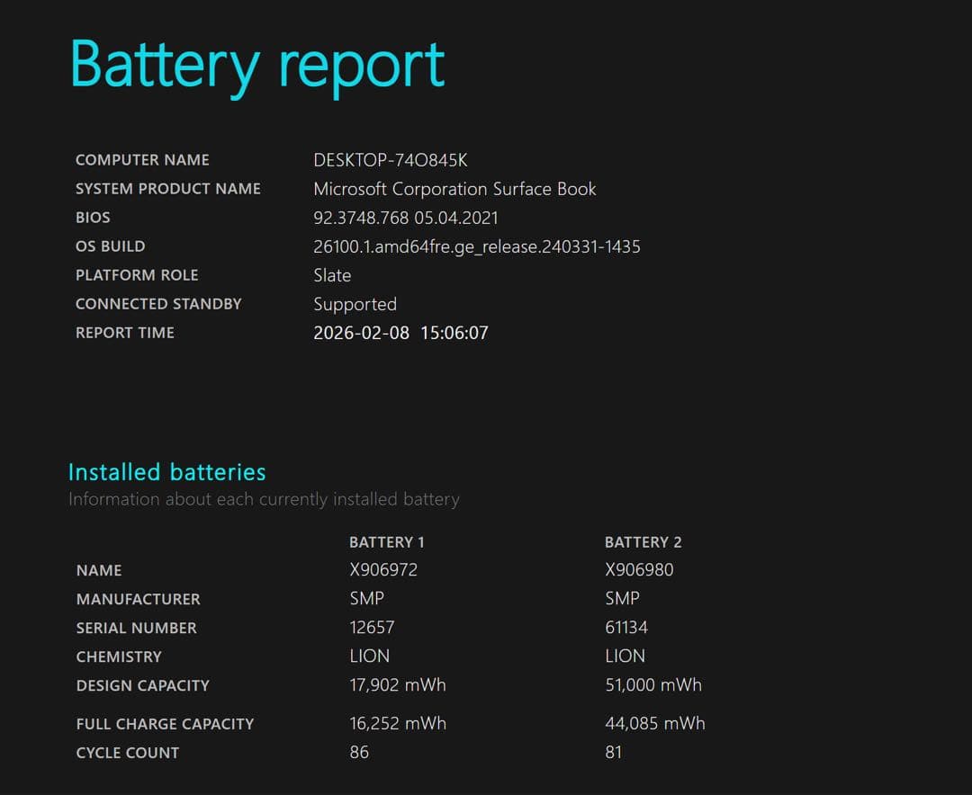 Microsoft Surface Book (初代) 128GB