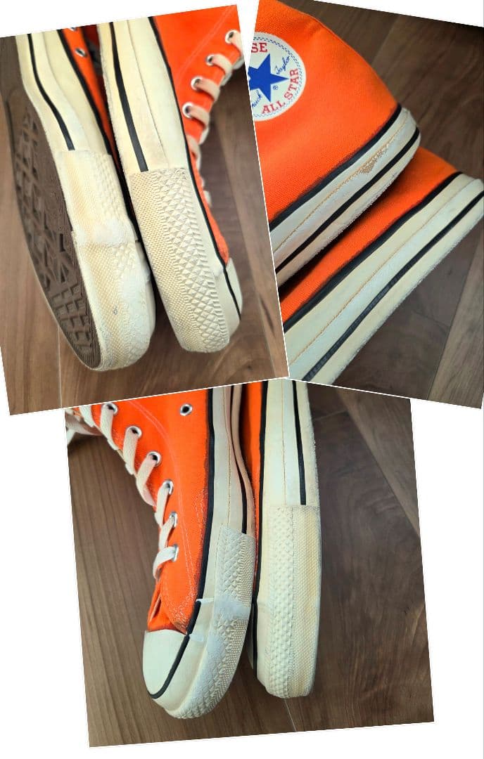 80s usa converse コンバース オールスター ハイ オレンジ レア