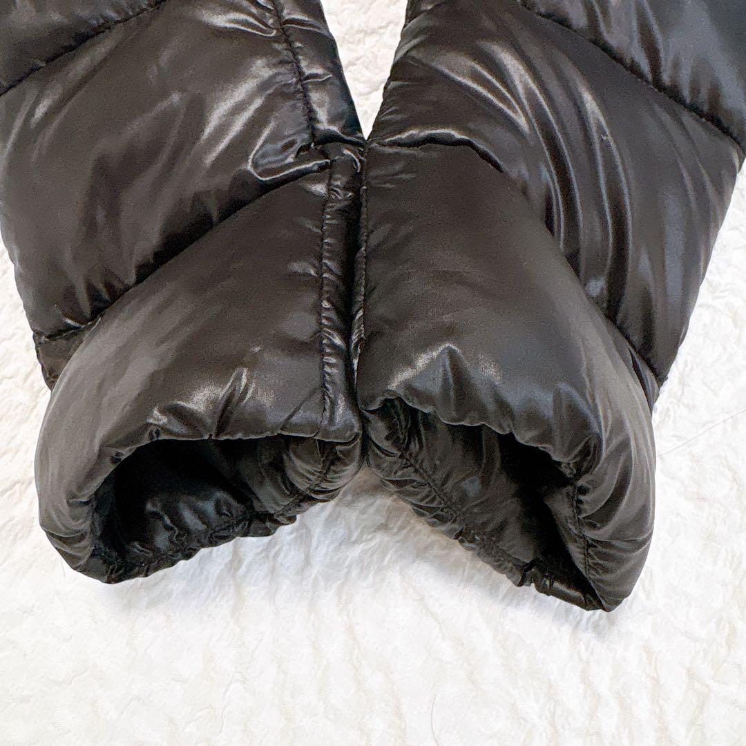 超軽量✨HERNO フォックスファー　ダウンコート　ブラック　黒　金ボタン　ロゴ