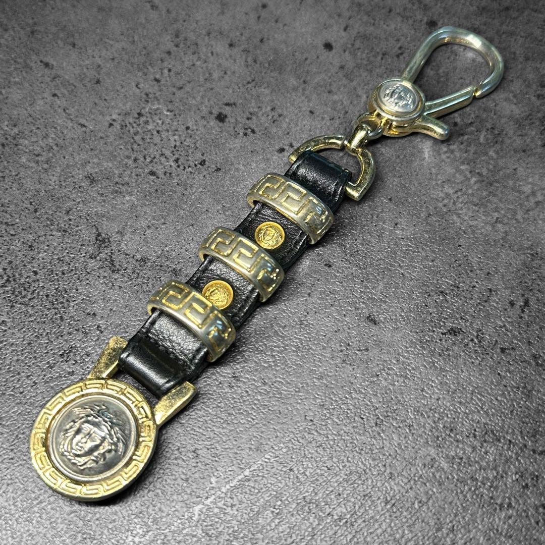 希少✨VERSACE Medusa Leather l Keychain
