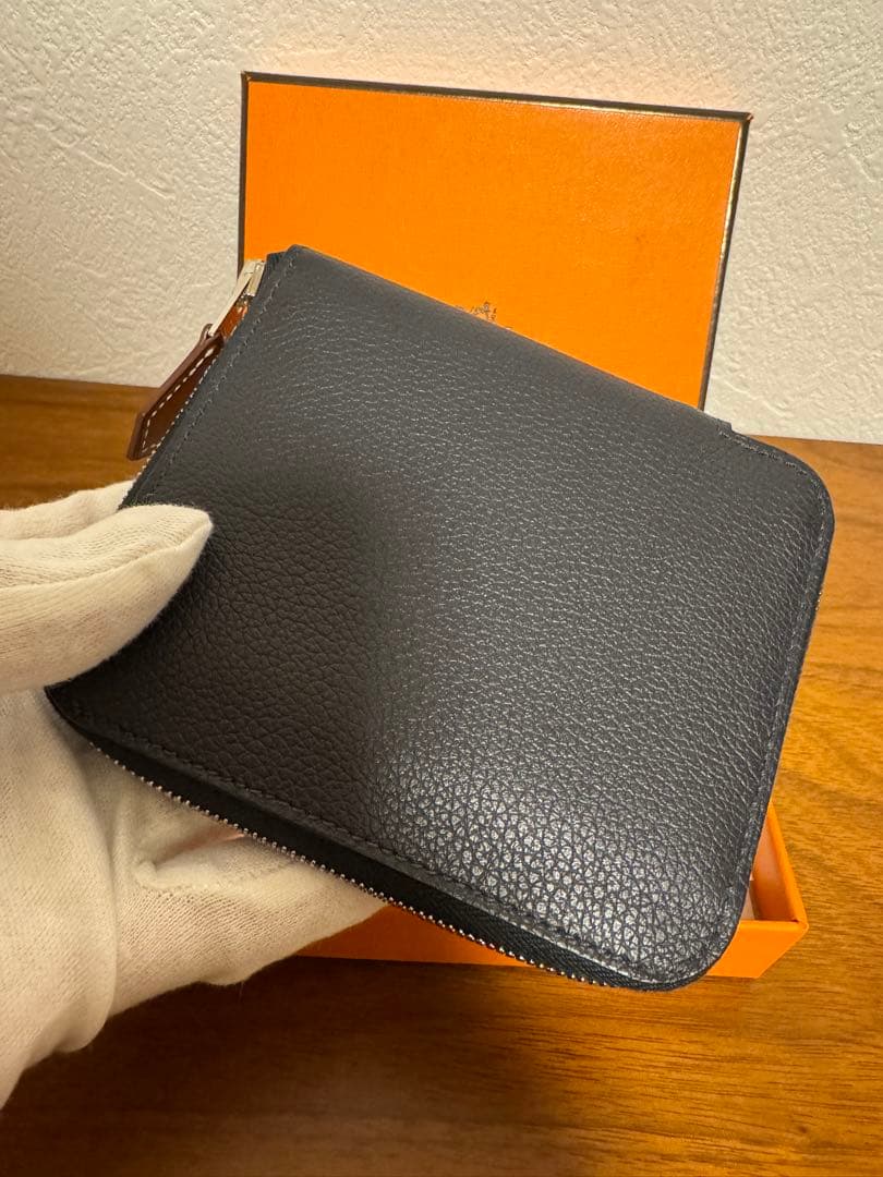 エルメス　シルクインコンパクト　キャバン　ノアール