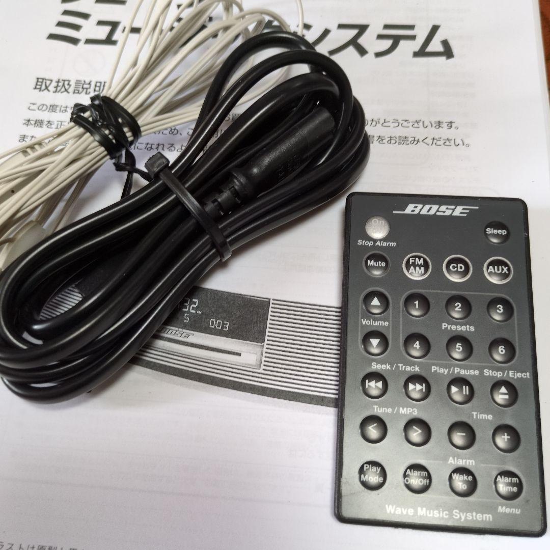 BOSE Wave Music System完動品純正リモコンコードアンテナ取説