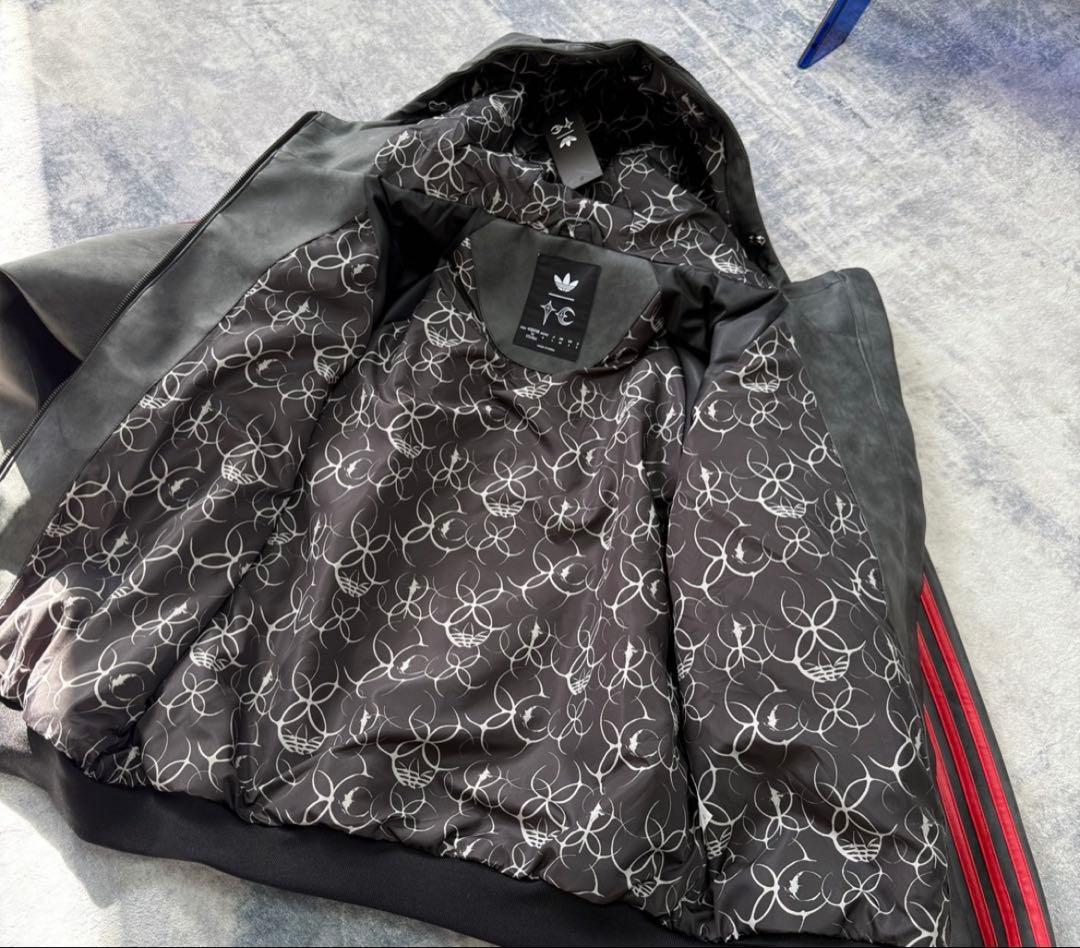 ジャケット・アウター ADIDAS X THUG CLUB TEAM LEATHER JACKET