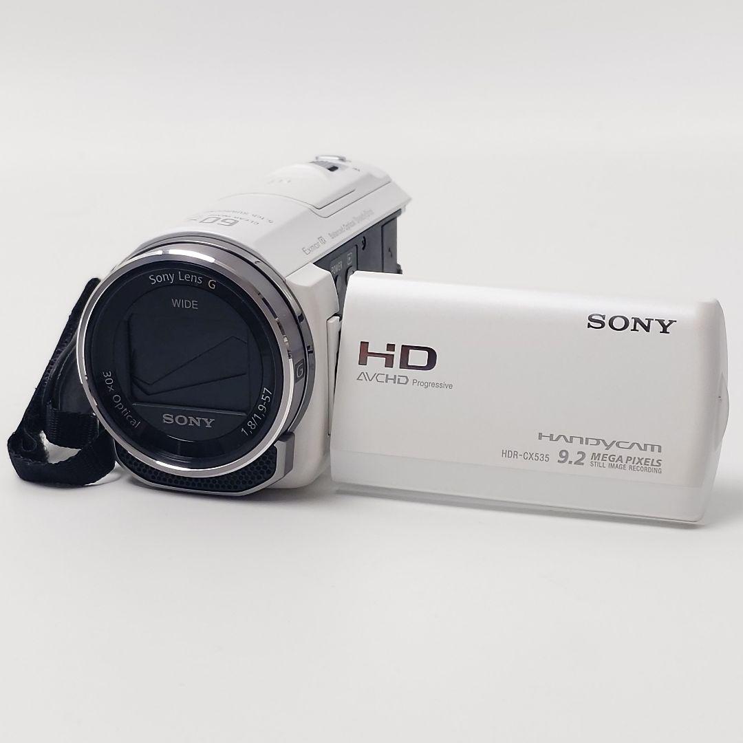 美品■SONY Handycam ハンディカム HDR-CX535 ホワイト