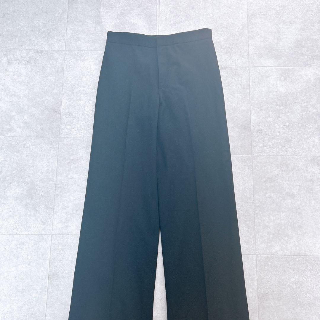 美品✨ ラルフローレン セットアップ　パンツスーツ 5B ワイド ウール 黒