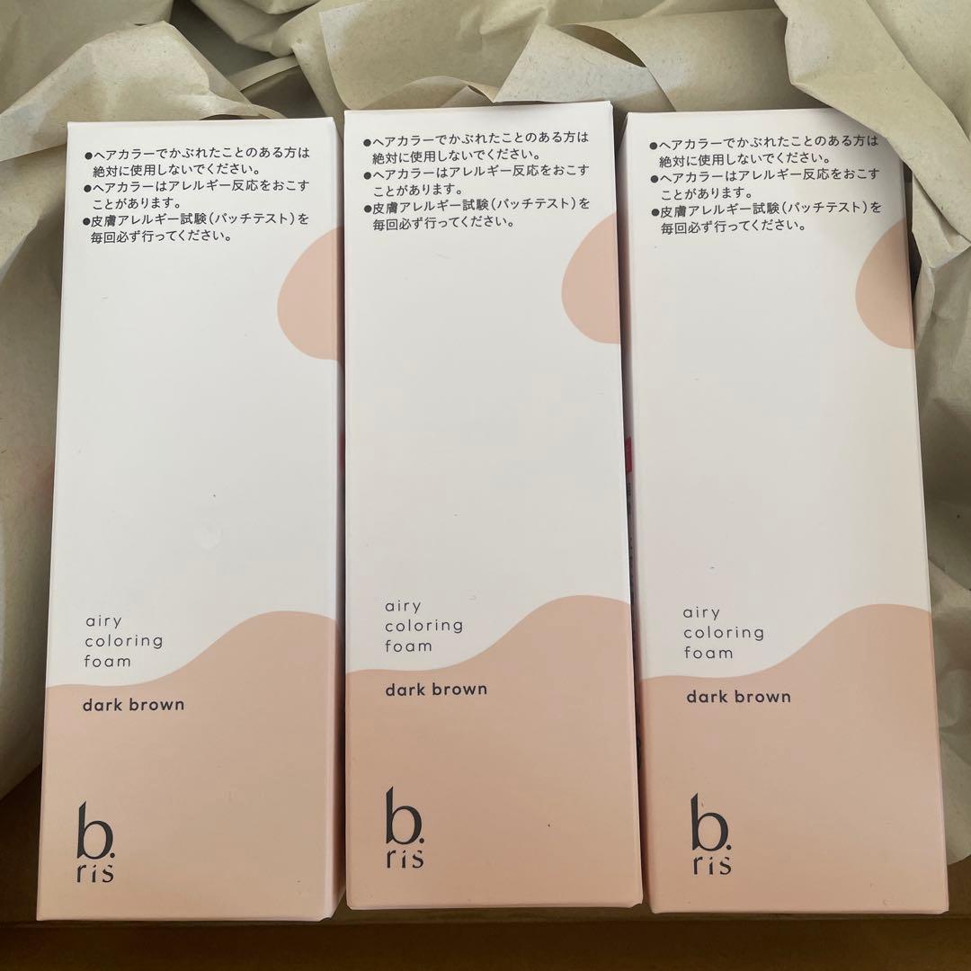 bris エアリー カラーリング フォーム ダークブラウン 80g×3