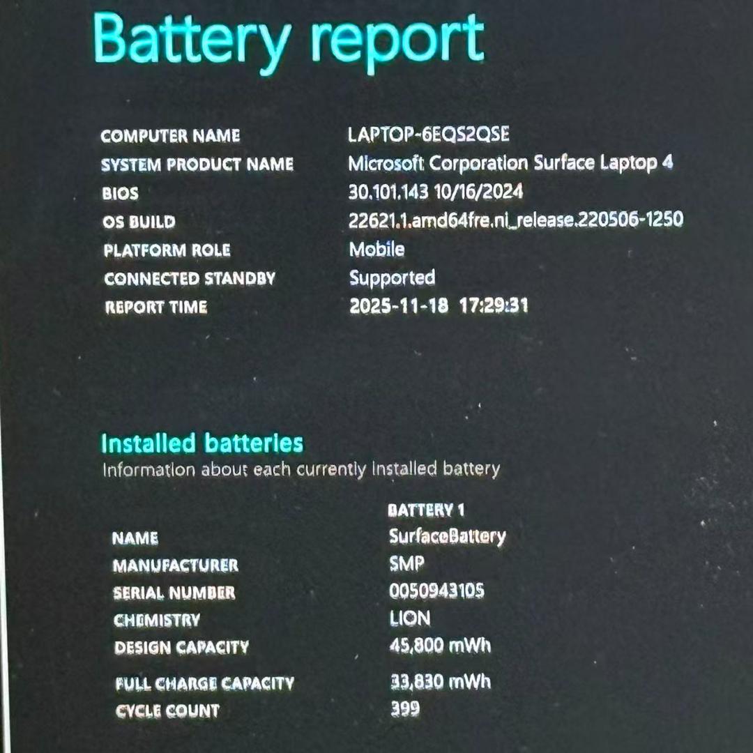 Surface Laptop4第11世代Core i5 メモリ8GB 512GB