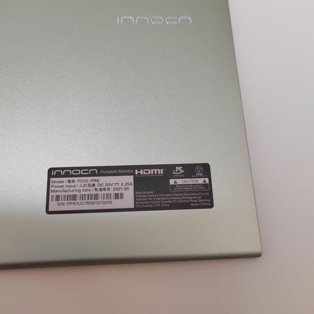 innocn 15.6インチ　OLED タッチ モニター　PU15-PRE