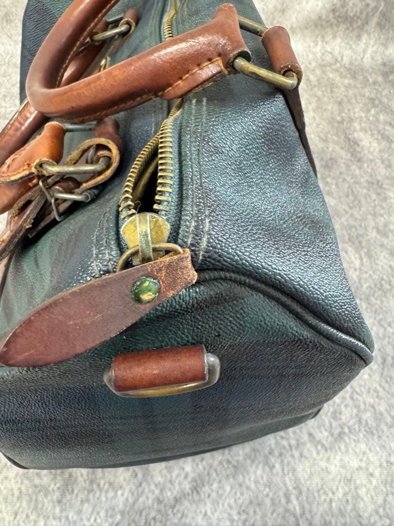 ポロラルフローレン チェック ボストンバッグ 旅行 ビンテージ