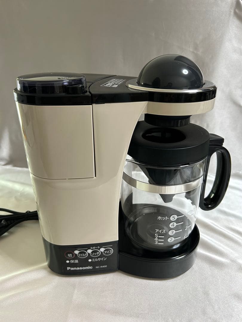 【美品】Panasonic NC-R400 コーヒーメーカー ミル付き 浄水