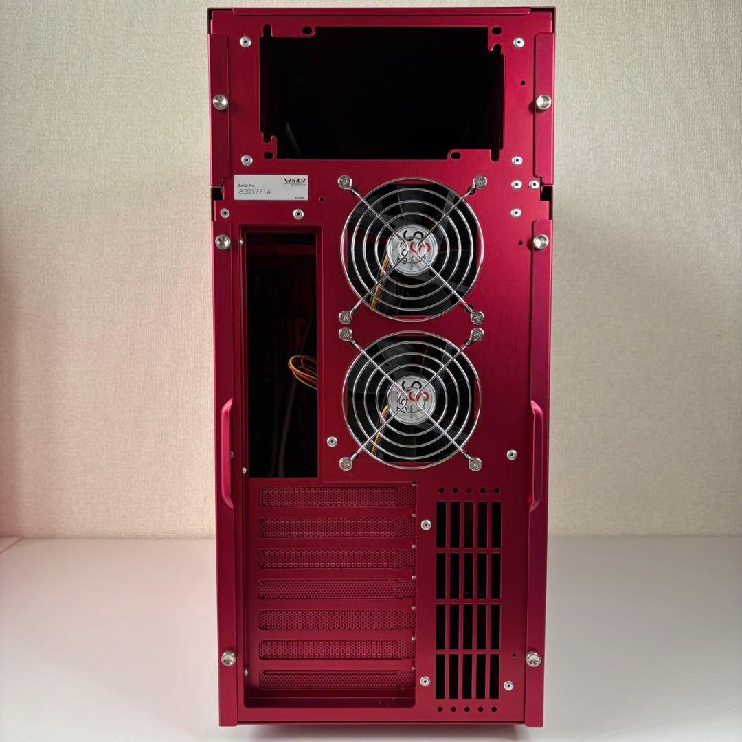 星野金属　Windy ウィンディ　PCケース　ALCADIA 赤　レッド　アルミ
