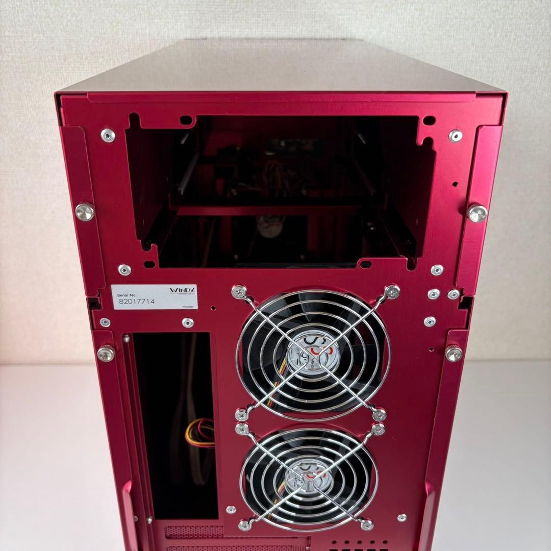 星野金属　Windy ウィンディ　PCケース　ALCADIA 赤　レッド　アルミ
