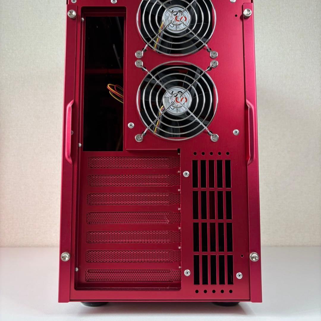 星野金属　Windy ウィンディ　PCケース　ALCADIA 赤　レッド　アルミ