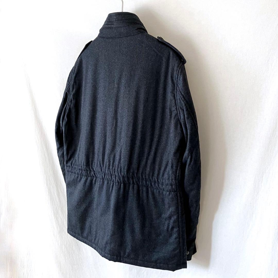 美品 アクアスキュータム ウール 中わた M-65 フィールドジャケット 36