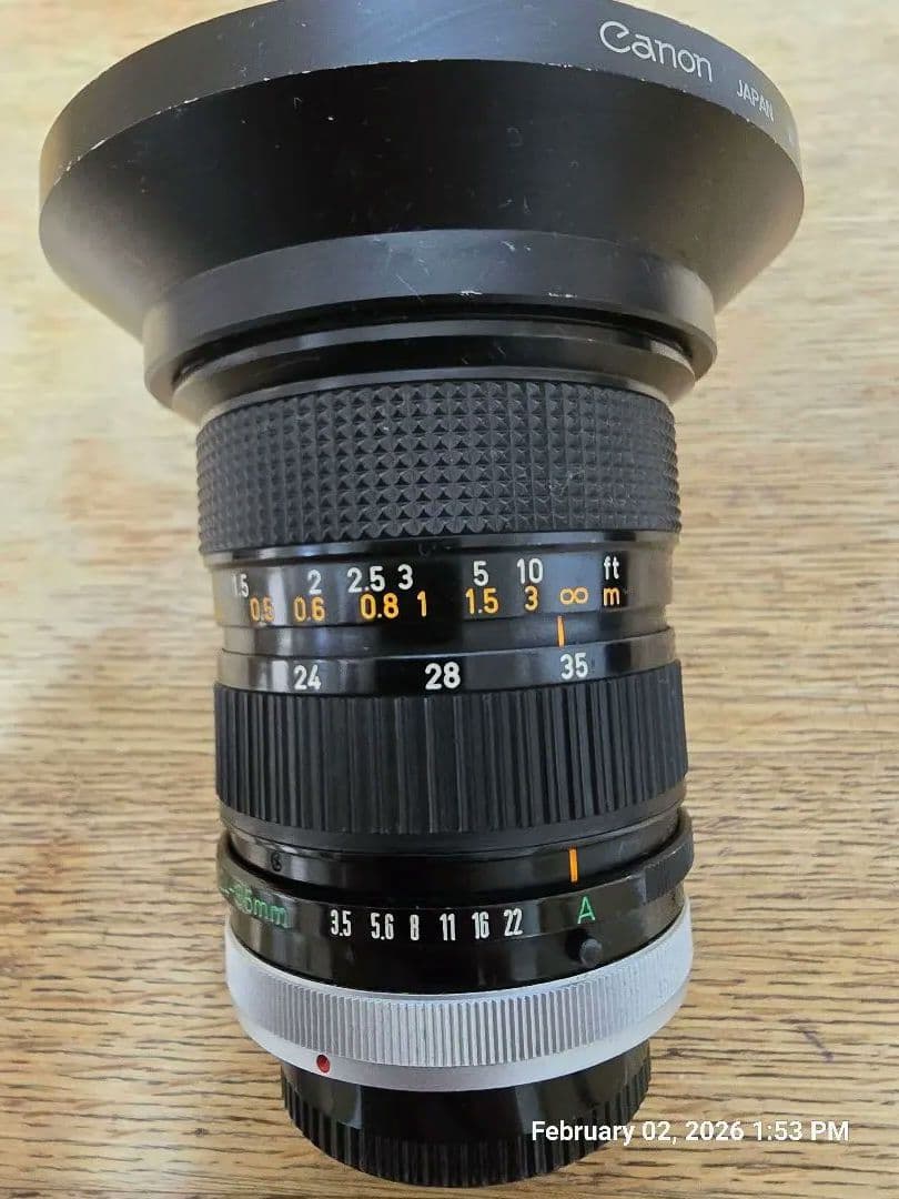 Canon 24-35mm ズームレンズ