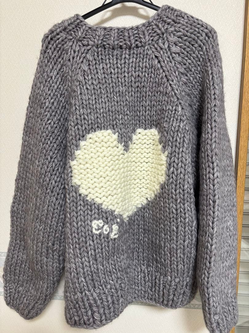 thetoe Dresden Heart Knit グレー