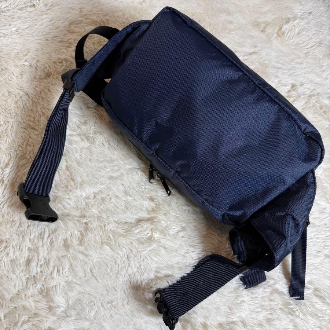 ほぼ新品 ポーター フラッシュ ウェストバッグ ボディバッグ ネイビー
