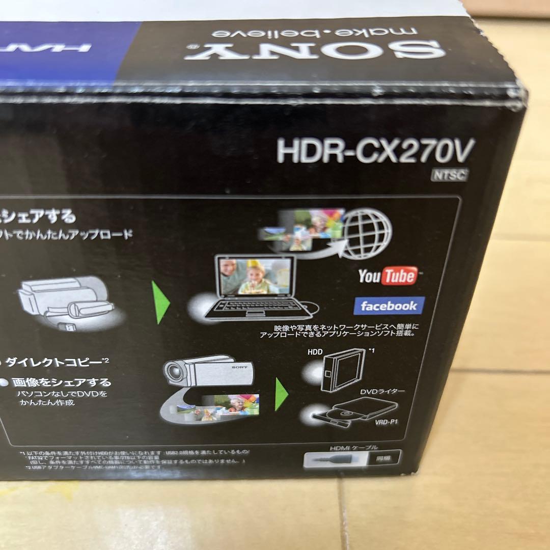 M*)様 美品　ソニー　デジタルHDビデオカメラレコーダー HDR-CX270V