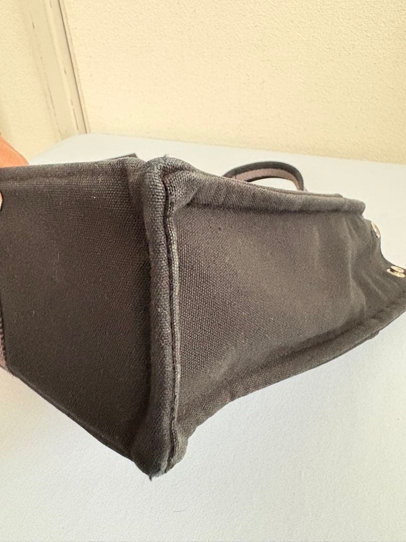 HERMES フールトゥMMキャンパスブラック トートバッグ