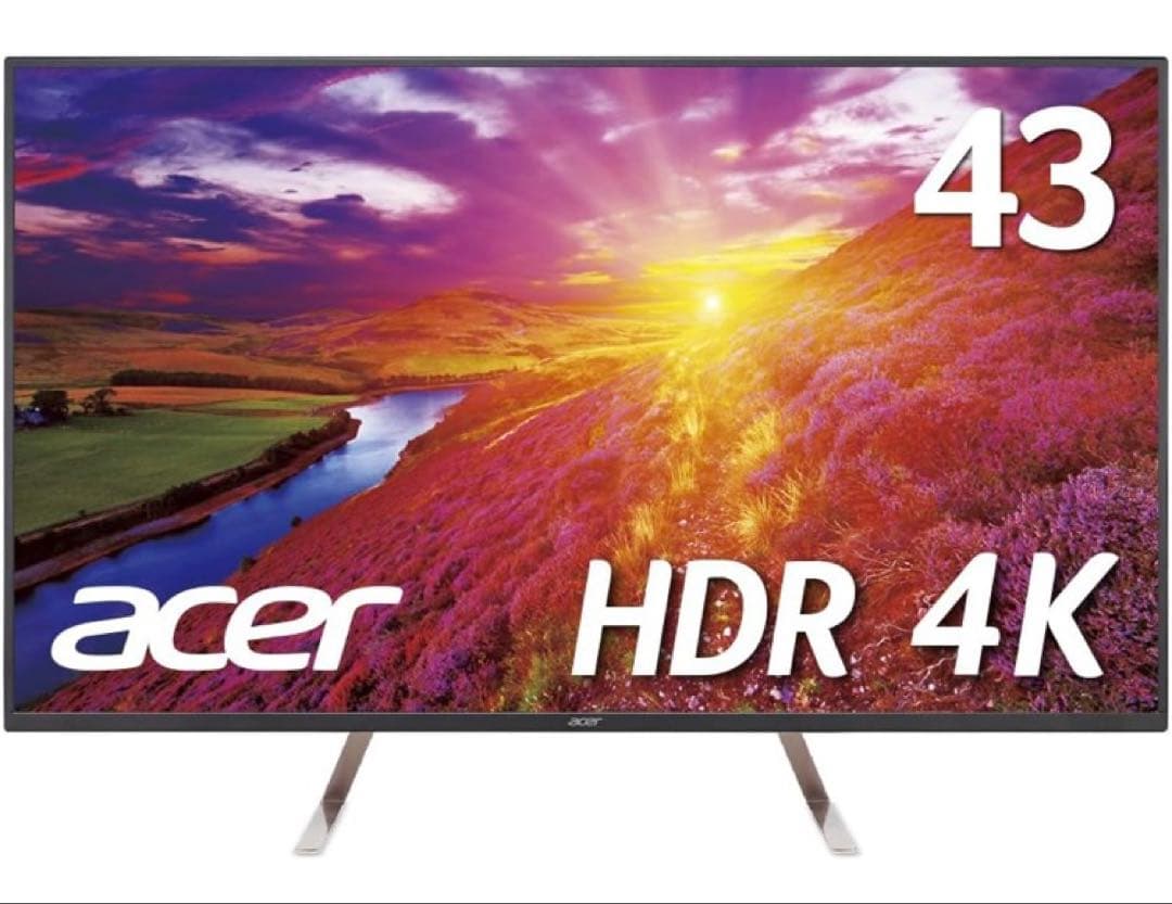 acer 43インチ HDR 4K ディスプレイ本体
