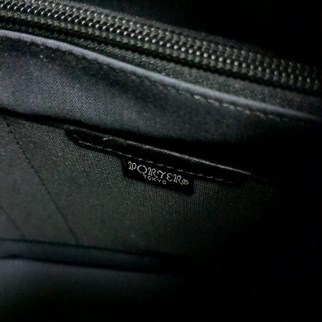 ✨PORTER✨クラーク ビジネスバッグ レザー ロゴ ブラック