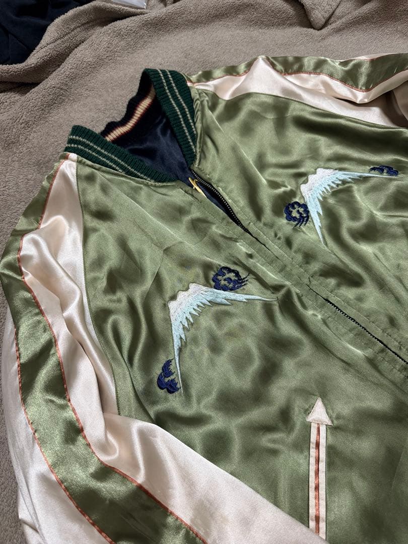 ２面用 テーラー東洋 桜 USA 日本限定 スカジャン vintage サテン