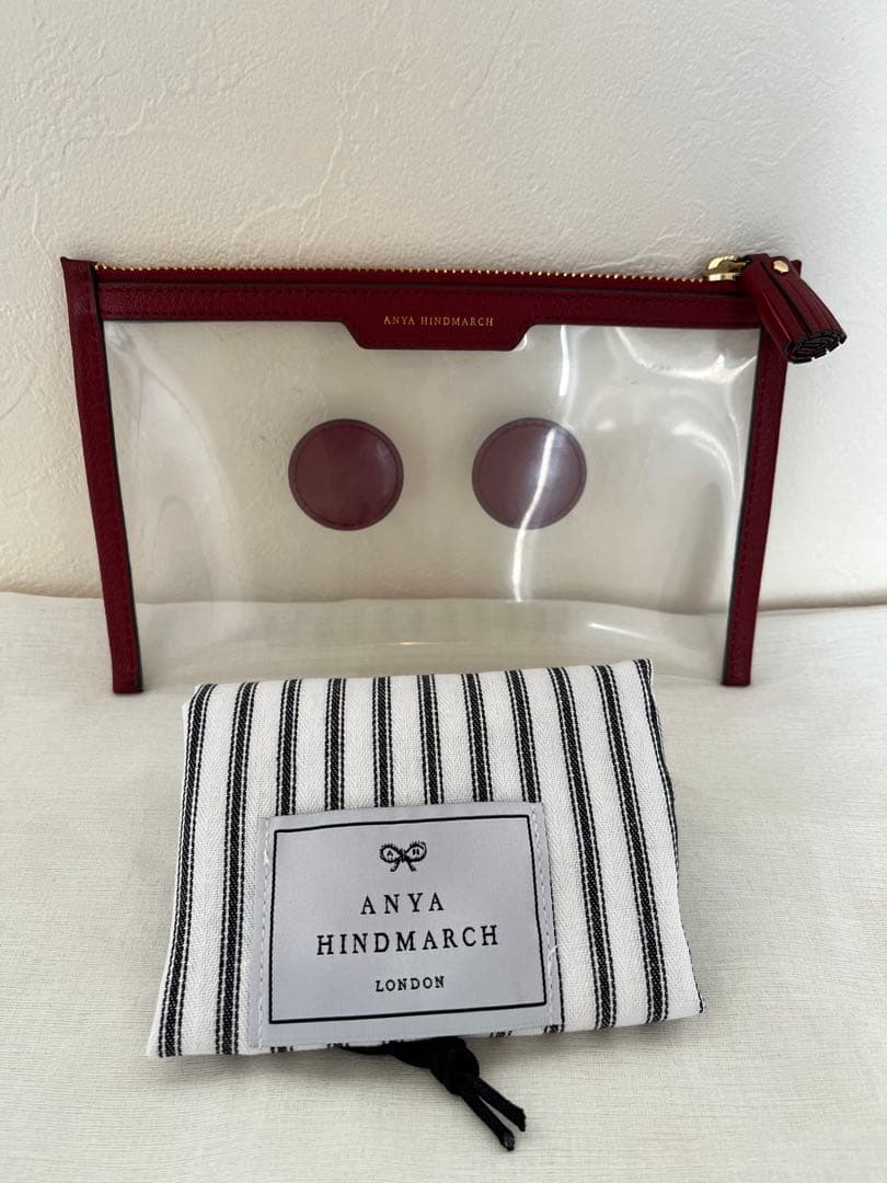 アニヤハインドマーチ ビニールポーチ