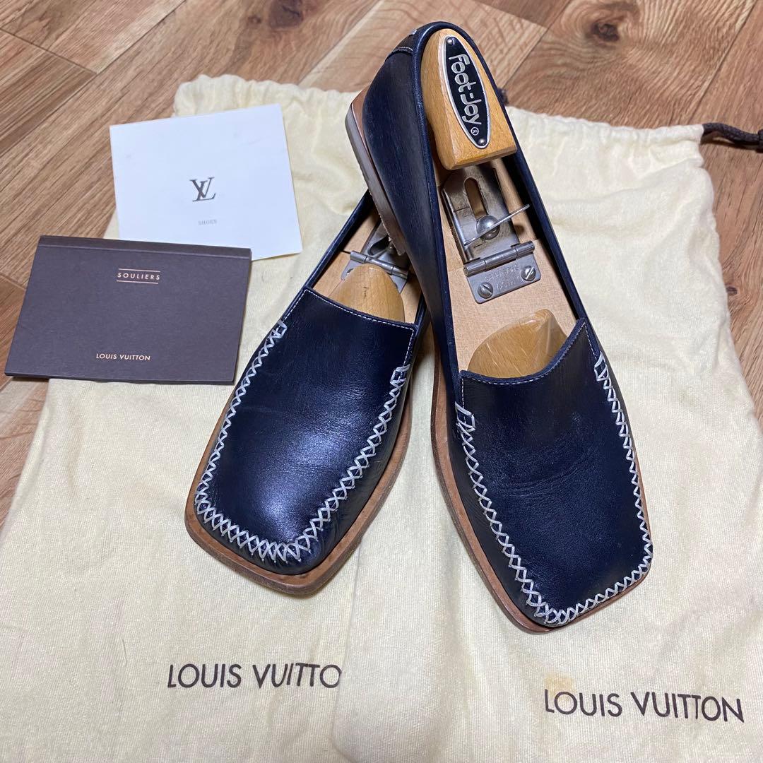 LOUIS VUITTON スクエアローファー　23cm