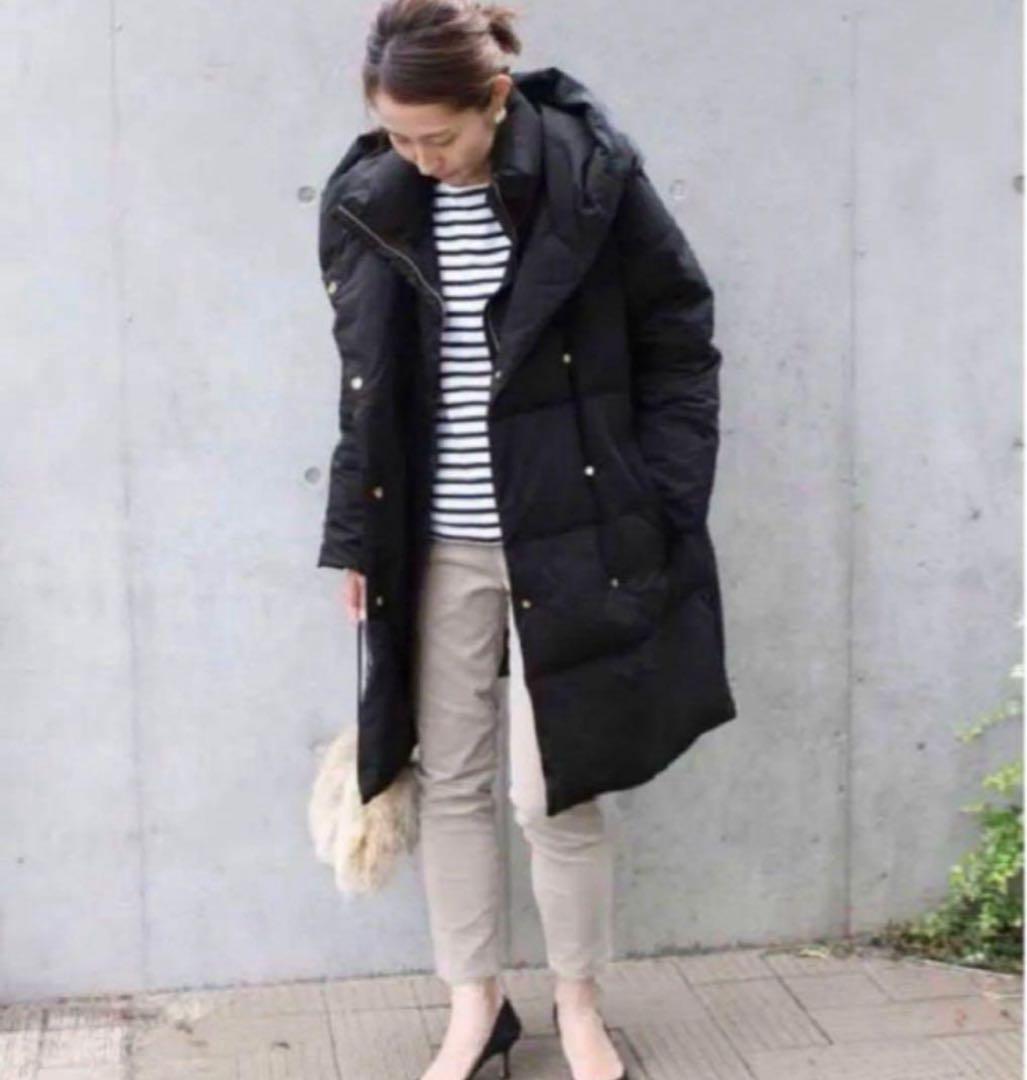 ☆極美品☆フレームワーク 定価49,500円 フードダウンコート ベージュ 40