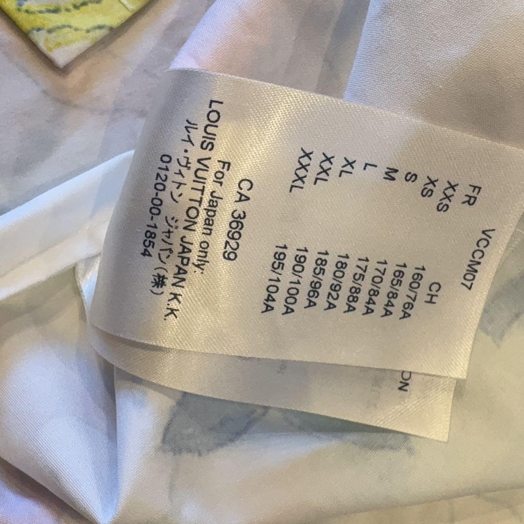 極美品 2021SS ルイヴィトン マルチカラーウォーターカラーシャツ M