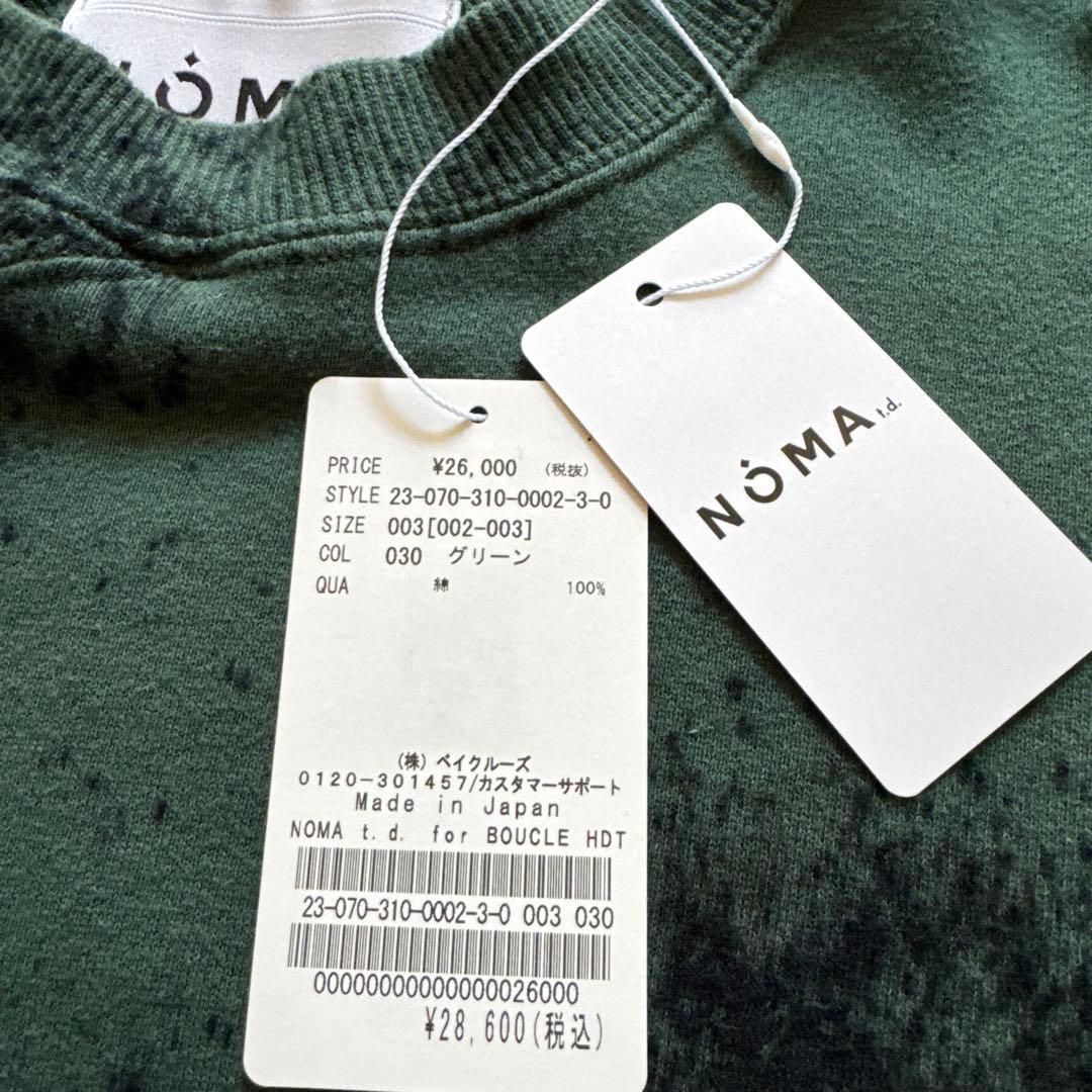 NOMA t.d. for BOUCLE】別注 スウェット スプレー